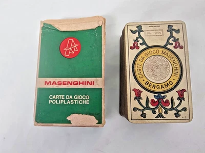 Tarocchi piemontesi Masenghini Bergamo 1968  Mazzo  Completo box (Rotto) Tarot  - Image 1 of 4