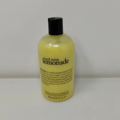 PHILOSOPHY Iced Mint Lemonade Shampoo Shower Gel & Bubble Bath 16 oz NEW - Image 1 of 4