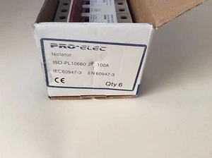 pro-elec iso-pl10660 100a main switch double pole X6 - Picture 1 of 2