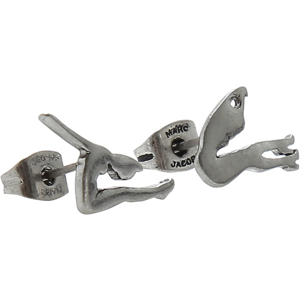 Marc Jacobs Pendiente Perno Hasta, Studs Perno Hasta Niña Plata - Imagen 1 de 1