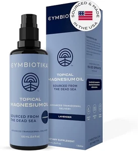 CYMBIOTIKA Topical Magnesium Oil Spray for Body, Aloe Vera Joint Health & Sleep - Picture 1 of 2
