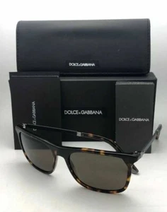 New DOLCE&GABBANA Sunglasses BASALTO COLLECTION DG 4242 502/73 Tortoise w/ Brown - Picture 1 of 12