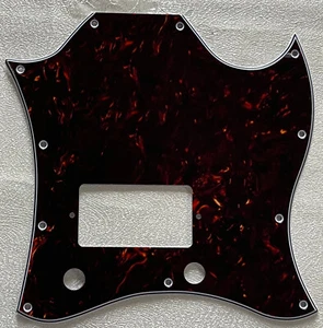 Custom For Gibson SG Standard Single Humbucker Guitar Pickguard Brown Tortoise - Picture 1 of 4
