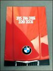 1981 BMW 315 316 318i 320 323i German Original Car Sales Brochure Catalog