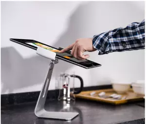 Tablet Stand MPOS-TS100 is designed for POS , Applies to 9-13" Tablet ,Aluminiu - Picture 1 of 4