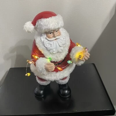 NAVIDAD SANTA LED Iluminado Estatua Estatuilla 30cm Baterías Inc Foto 1 de 4