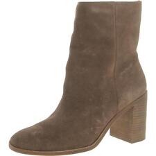 Lucky Brand Womens Pinlope  Brown Suede Booties Shoes 8.5 Medium (B,M) BHFO 1183
