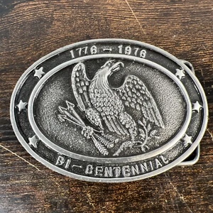 Patriotic American Eagle 1776 Belt Buckle Bi-centennial Vintage 1976 Made in USA - Picture 1 of 4