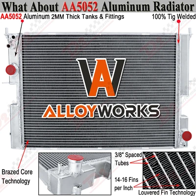 Radiador de aluminio de 4 filas para Land Rover Discovery II TD5 1999-2004 4x4 2,5 L 2000 Foto 1 de 4