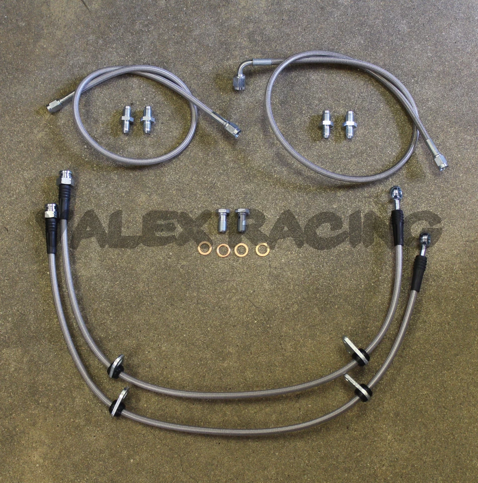 Kit completo de repuesto de línea de freno delantero de acero inoxidable para Honda CRV 96-01 Foto 1 de 1