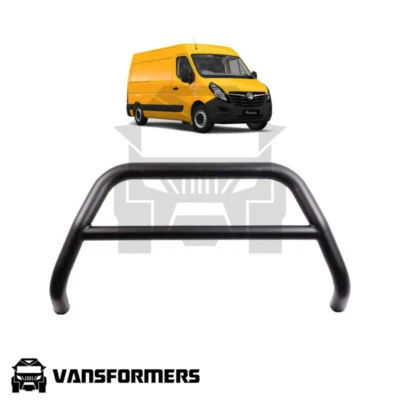 VANSFORMERS Vauxhall Movano 2010-2021 A-Bar Matte Black (Nudge Bar Bull Bar Spoiler)
