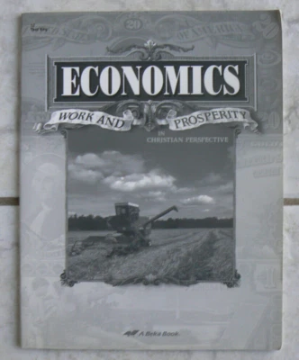 ABeka ECONOMICS Test Key, 1999 - Image 1 of 4