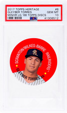 2017 Topps Heritage Minor League #68TDC6 Gleyber Torres 1968 Disc PSA 10