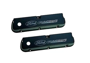 1962-95 SB FORD RACING BLK ALUMINUM TALL VALVE COVERS 260 289 302 347 351W 5.0 - Picture 1 of 2