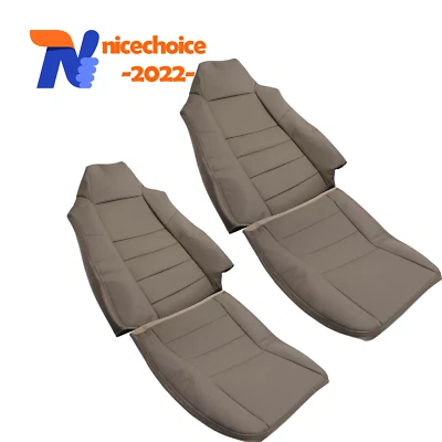 Комплект чехлов на переднее сиденье желтовато-коричневый новый для 2003 2004 2005 2006 Ford F250 F350 Super Duty - Изображение 1 из 4