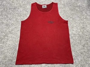 Vintage SPEEDO Sports Workout USA MADE Red Tank Top Sleeveless Shirt medium - Picture 1 of 9