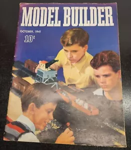 Vintage Model Builder Magazine October 1941 Train Collectible Ephemera Lionel - Picture 1 of 13