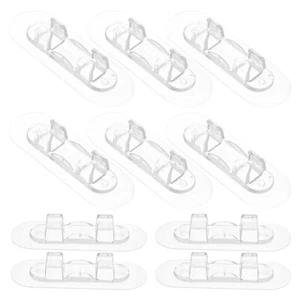 10 Pcs Wire Fixer Desk Cable Management Electric Cord Organizers - Afbeelding 1 van 12