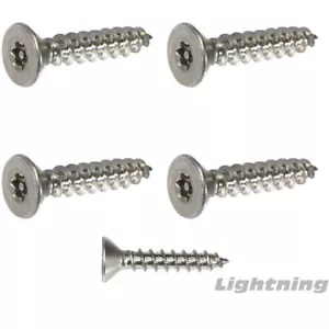 #8 x 3/4" Sicherheitsschrauben Torx Flachkopf Blech Edelstahl Stck 100 - Bild 1 von 3