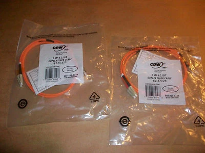 CDW Duplex Fiber Cable 01M LC/ST   62.5 / 125   NEW - Image 1 of 2
