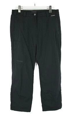 Pantaloni Schoffel donna UK 16S trekking lacci orli zip fly neri - Immagine 1 di 4