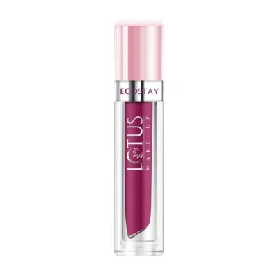 Lotus Makeup Ecostay Matte Lip Lacquer, Plum Berry For Makeup 4gm - Image 1 of 4