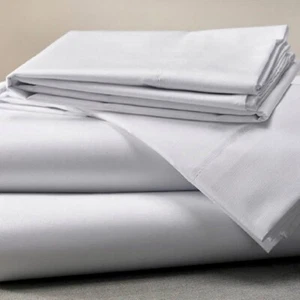 Completo Lenzuola Bianco in cotone per hotel, alberghi, strutture ricettive - Foto 1 di 2