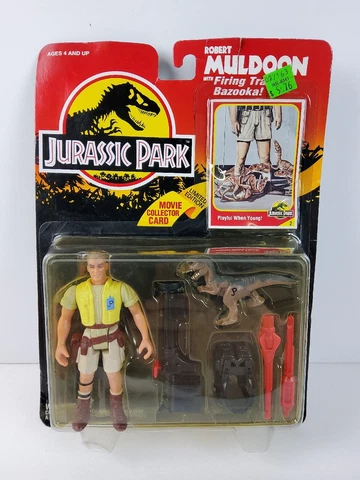 Jurassic Park Kenner 1993 Robert Muldoon Action Figure Dinosaur Toy Vintage NEW Cover