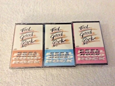 FEEL GOOD ROCK 3 Cassette Lot FACTORY SEALED 1989 Heartland Music ROCK & ROLL - Image 1 of 2
