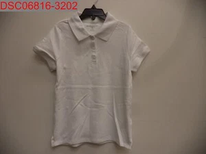Amazon Essentials Girls White 2Pk UniformInterlock Polo Shirts M(8) 191770331323 - Picture 1 of 8