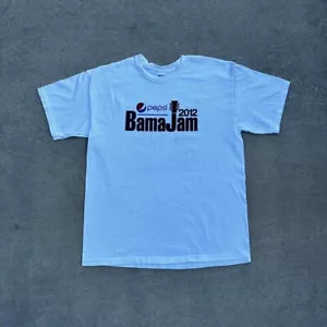 Vintage White Pepsi 2012 Bama Jam Graphic T-shirt - Picture 1 of 5