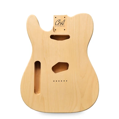 GUITAR ANATOMY Linkshänder Telecaster Gitarrenkörper - unvollendet - 2 Stück American Alder