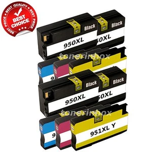 10Pk 950XL 951XL Ink Cartridge For HP OfficeJet Pro 8100 8600 8610 8615 - Picture 1 of 5
