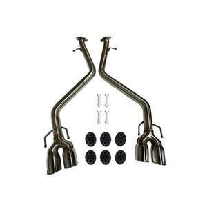 For 17-20 Lexus IS200t IS300 IS350 Muffler Delete Axle Back Quad Tips Exhaust - Picture 1 of 8