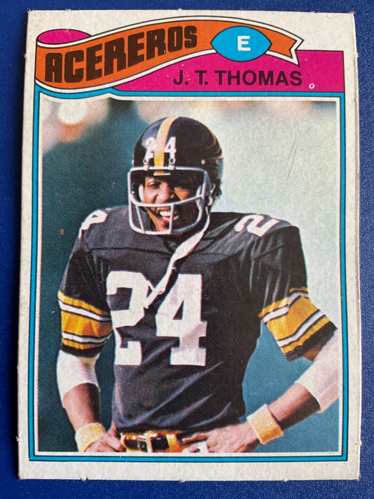 1977 Topps MEXICAN #501 J.T. Thomas of the Pittsburgh Steelers