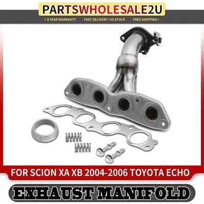 Exhaust Manifold w/ Gasket Kit for Scion xA xB 04-06 Toyota Echo 00-05 L4 1.5L - Imagem 1 de 4