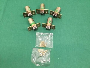 Mul-T-Lock 2 3/4"" Grde 2 pestillos muertos, acabado de latón brillante, juego de 5 - cerrajero - Imagen 1 de 4
