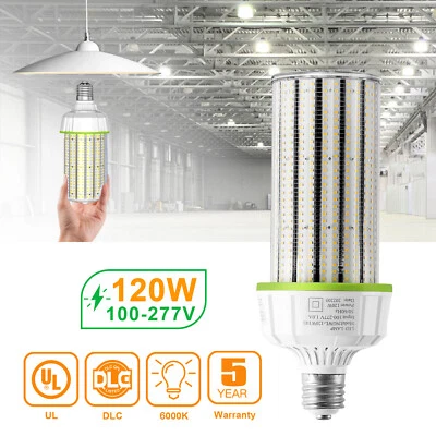 LED Corn Light Bulb 120W E39 100-277V High Bay Warehouse Garage Parking Lot Lamp - Image 1 of 4