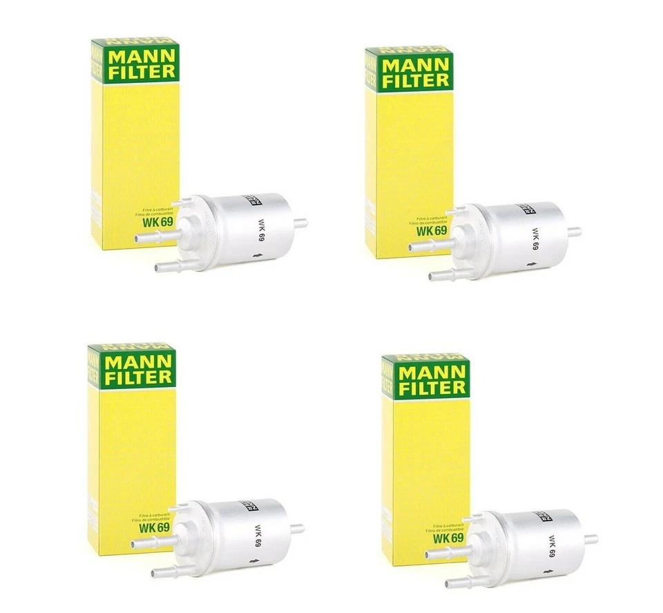 NOVO Conjunto de 4 Filtros de Combustível para Audi A3 TT Quattro VW Beetle Golf GTI Jetta Mann - Imagem 1 de 1