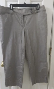Ann Taylor Hose Cropped Größe 14 Baumwollmischung hellgrün gebraucht, in einwandfreiem Zustand - Bild 1 von 5