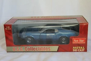 Mustang 1971 techo deportivo en azul de Sunstar/Estados Unidos coleccionables escala 1:18 - Imagen 1 de 8