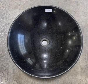 Vessel Sink Bowl Black Galaxy Granite Round Bathroom Vanity VS-05 - Picture 1 of 4
