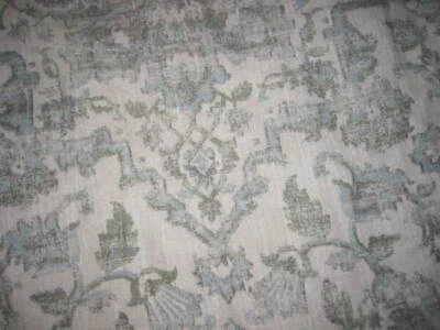 Biltmore Green Paisley Comforter 92"x 92" and Two Euro Shams 37" x 21" EUC - Image 1 of 4
