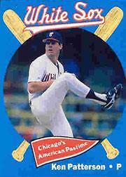 1989 Chicago White Sox White Sox Coke Baseball Card #20 Ken Patterson
