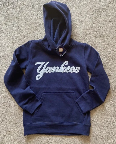 Youth S / 8 Unisex MLB New York Yankees Embroidered Hooded Sweatshirt Cover