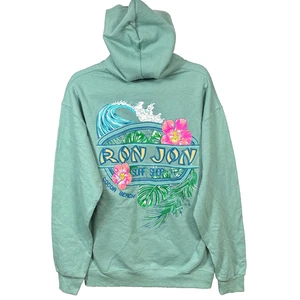 NUEVO CON ETIQUETAS Ron Jon Sudadera con Capucha Para Hombre Salvia Grande Floral Surf Tienda Cacao Playa - Imagen 1 de 13