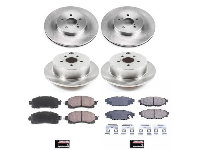 Front and Rear Brake Pad and Rotor Kit For 17-22 Subaru Crosstrek Impreza QV54F8 Foto 1 de 1