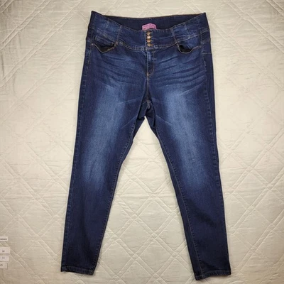 Wax Jean Tummy That I'm Beautiful 4 button blue jeans size 20 - Image 1 of 4