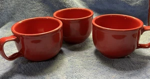 Fiestaware Homer Laughlin 3 Jumbo Kaffeetassen rot - Bild 1 von 14