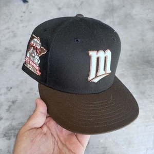 Size 7 3/4 New Era Minnesota Twins 2014 All Star Game Brown Fitted Baseball - Picture 1 of 3